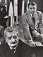 Wernher von Braun und Hermann Oberth